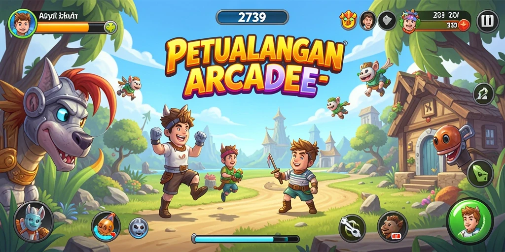 Tangkapan layar gameplay menampilkan aksi seru dalam 2739.