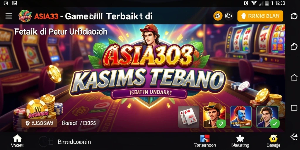 Tampilan menarik dari gameplay Kasino di ASIA303.