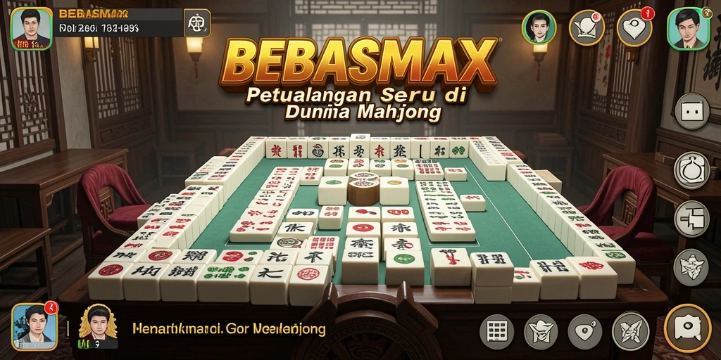 Gameplay seru Mahjong di BEBASMAX yang menantang.