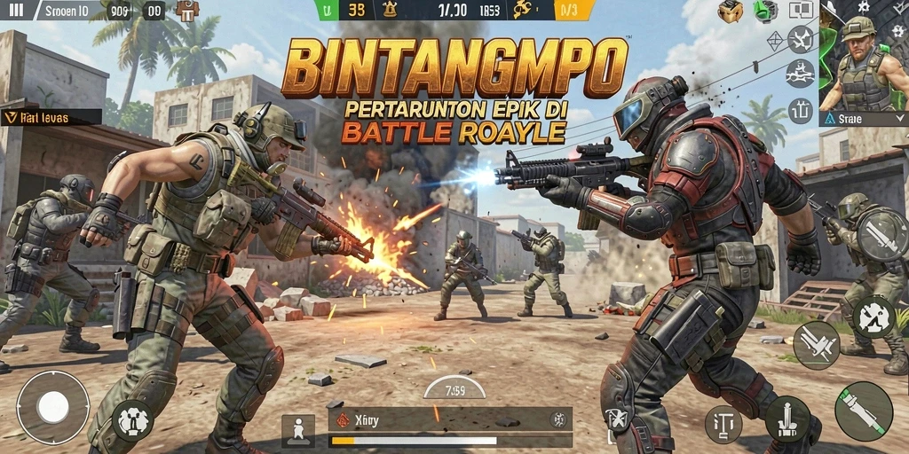 Tangkapan layar gameplay BINTANGMPO yang mendebarkan dan penuh aksi.