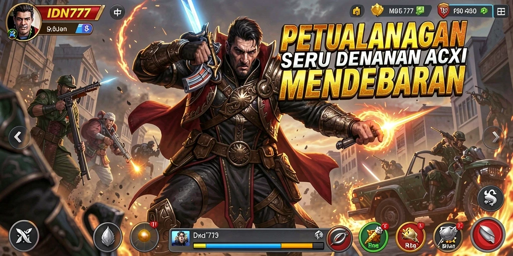 Tampilan gameplay IDN777 yang menegangkan dan penuh aksi.