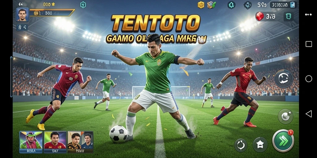 Gameplay seru di TENTOTO yang menggambarkan pengalaman olahraga.