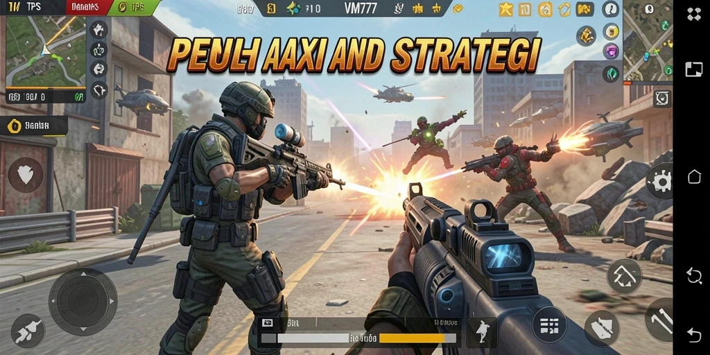 Tampilan menakjubkan dari gameplay TPS VM777.